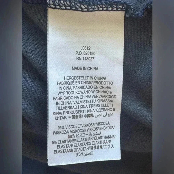 Boden Grace Smocked Jersey Dress Gray and Navy size US 14 Long - Picture 11 of 14